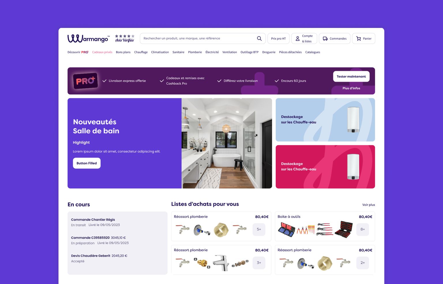 Home du site warmango