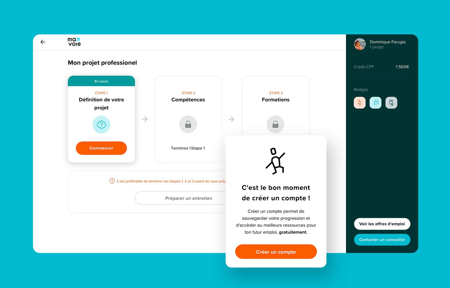 Screenshot de la version web