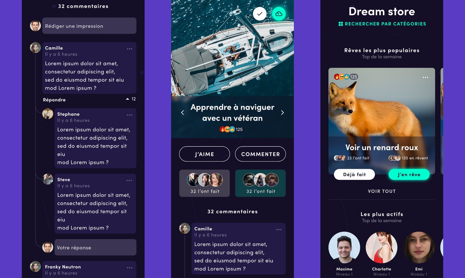 Dream page