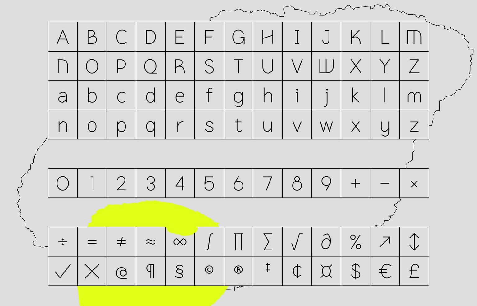 Lettres et chiffres